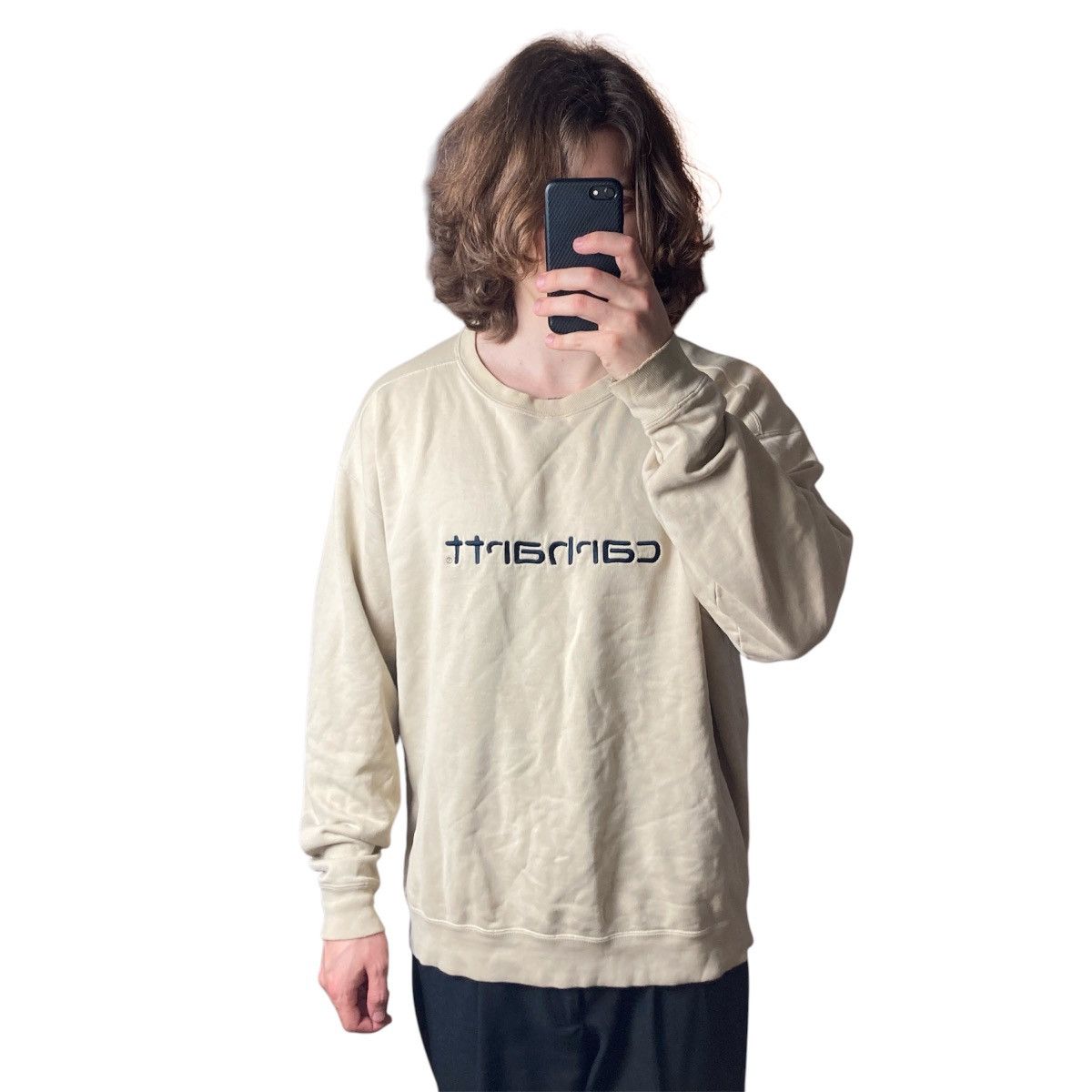 Carhartt × Vintage Carhartt big embroidered logo vintage sweatshirt Size US L / EU 52-54 / 3 - 1 Thumbnail