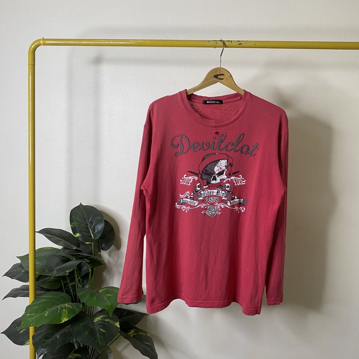 If Six Was Nine Sideways Skulls Cyber Gothic Punk Grunge Ifsixwasnine LS Tee Size US L / EU 52-54 / 3 - 1 Thumbnail