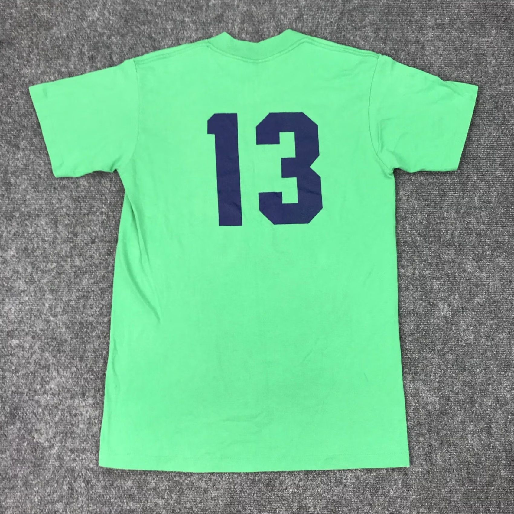 Vintage VINTAGE Baseball Graphic Tee T-Shirt Adult Medium Green 90s Single Stitch Nike? Size US M / EU 48-50 / 2 - 3 Thumbnail