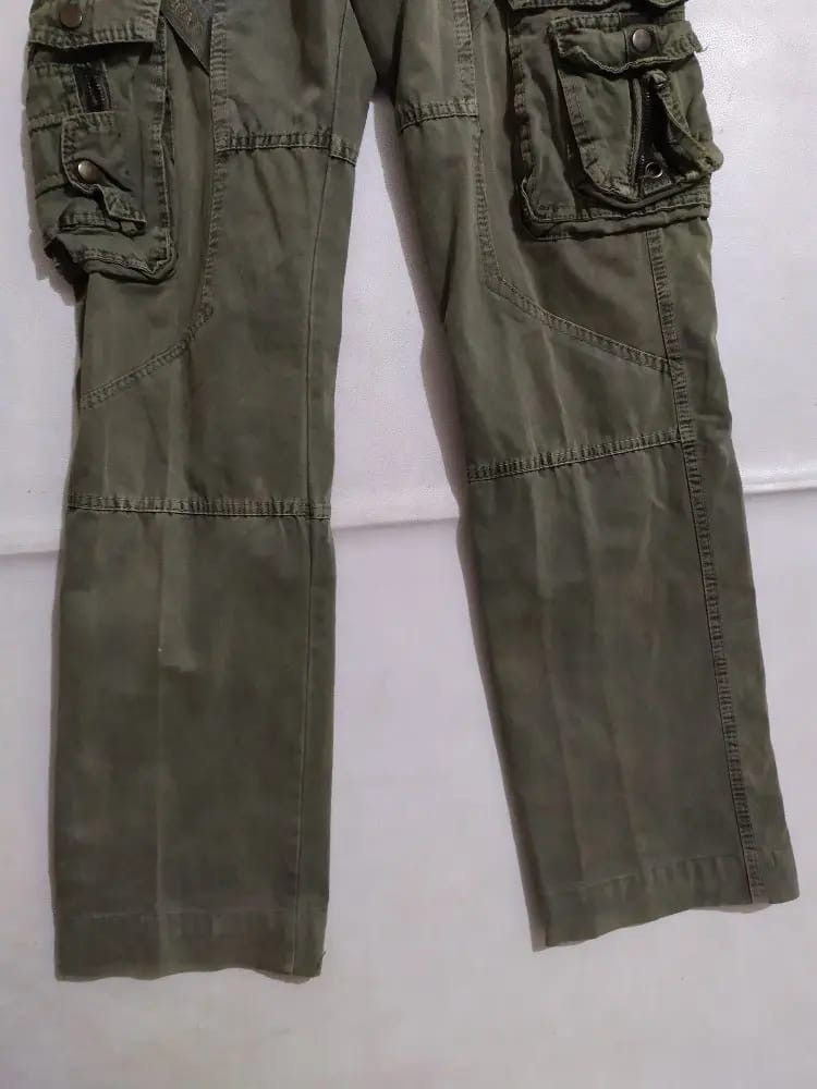 Other Bapai Cargo Tactical Multi pocket Olive Colour Pants Size US 29 - 3 Thumbnail