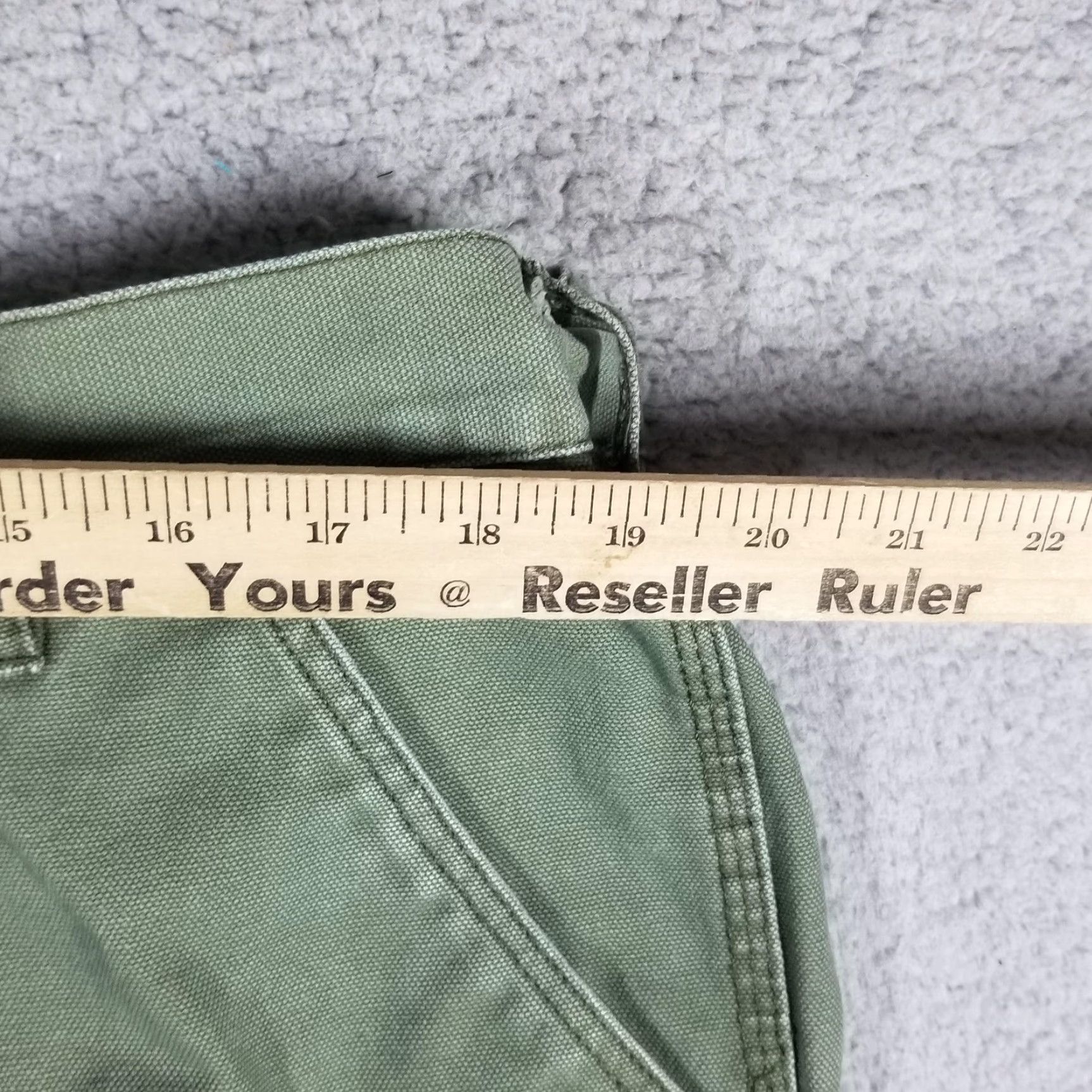 Vintage STANLEY VINTAGE Carpenter Pants Mens 38x32 Green Cotton Workwear Utility Tool Pockets Size US 38 / EU 54 - 3 Thumbnail
