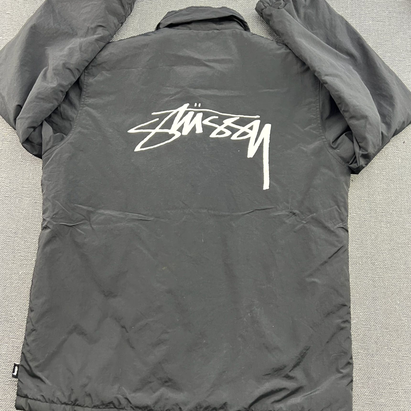 Coach Stussy Coach Jacket Mens Small Black Faux Fur Lining Size US S / EU 44-46 / 1 - 2 Thumbnail