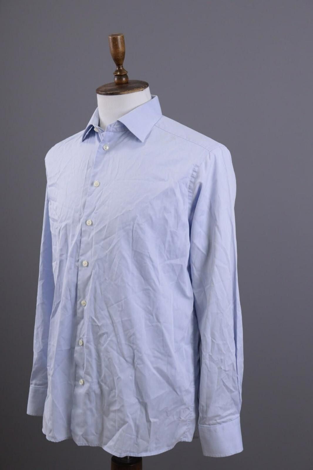 Eton Eton Contemporary Luxury Blue Down Dress Shirt Size 41 / 16 Size US M / EU 48-50 / 2 - 5 Thumbnail