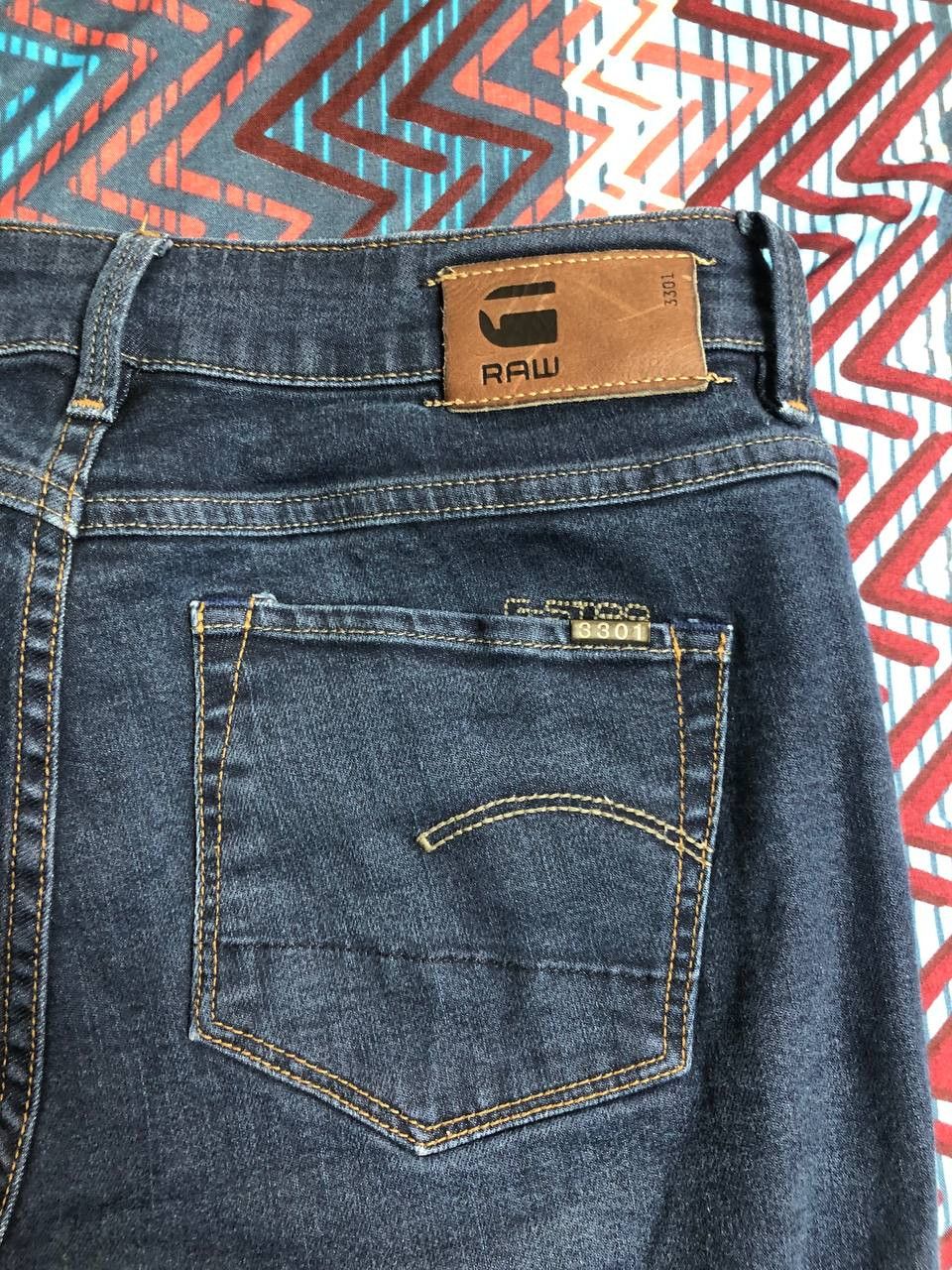 G-Star streetwear jeans blue vintage Y2K G-Star Raw 3301 Size US 29 - 18 Thumbnail