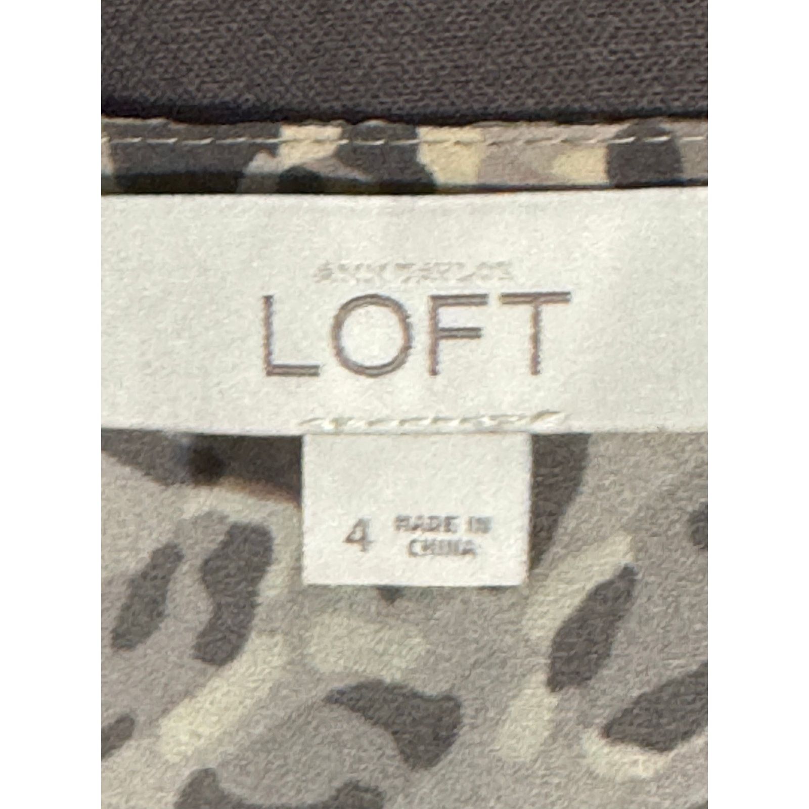 Loft LOFT Dress Leopard Print Knee Length Sleeveless Size 4 Size S / US 4 / IT 40 - 5 Thumbnail