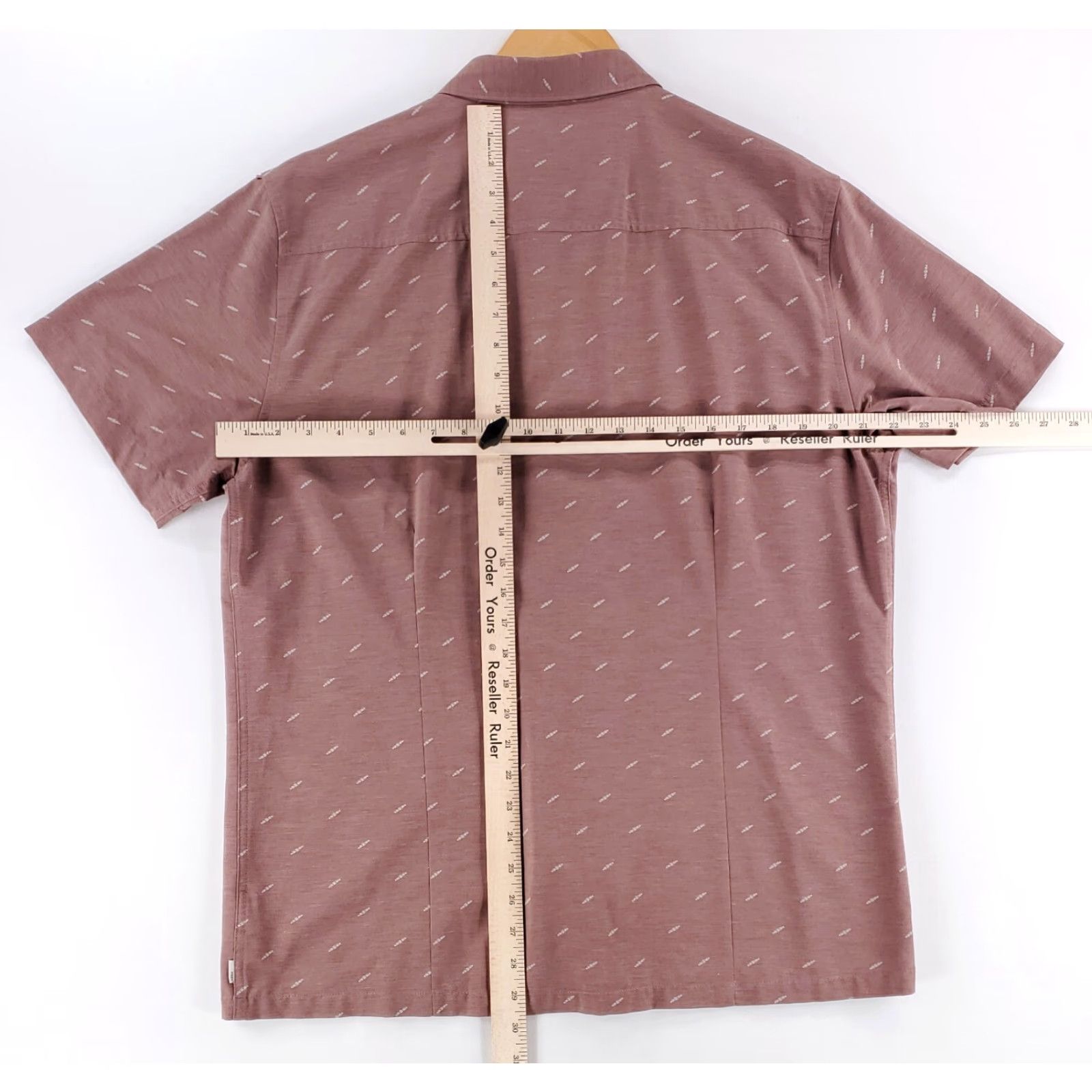 Vuori Vuori Short Sleeve Button-Up Shirt Red Rose Patterned Mens XL Size US XL / EU 56 / 4 - 4 Thumbnail