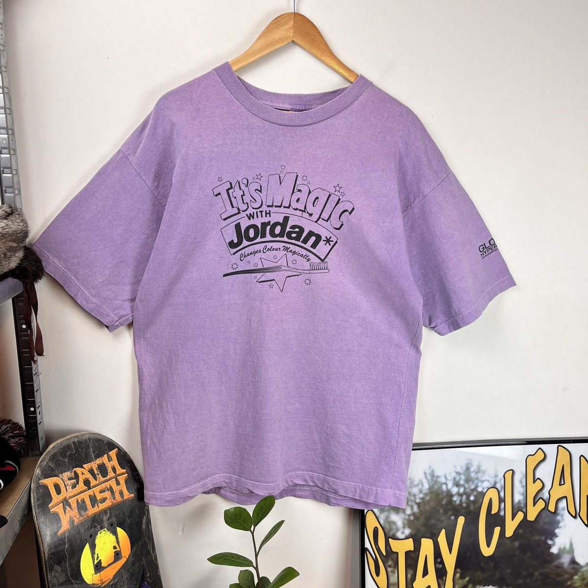 Vintage Global Hypercolor Colour Changing T-shirt Super Rare