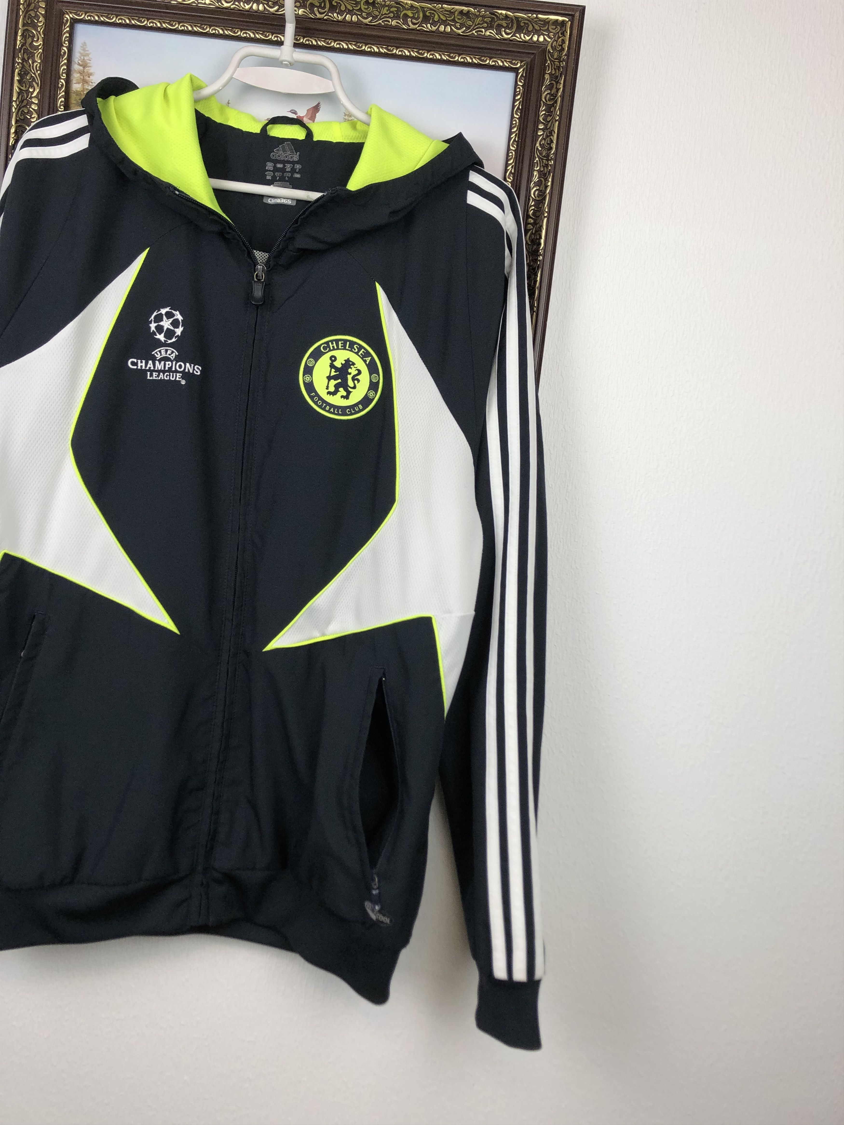 Adidas Vintage Adidas Chelsea Football Jacket Soccer Hooded Track Size US M / EU 48-50 / 2 - 6 Thumbnail