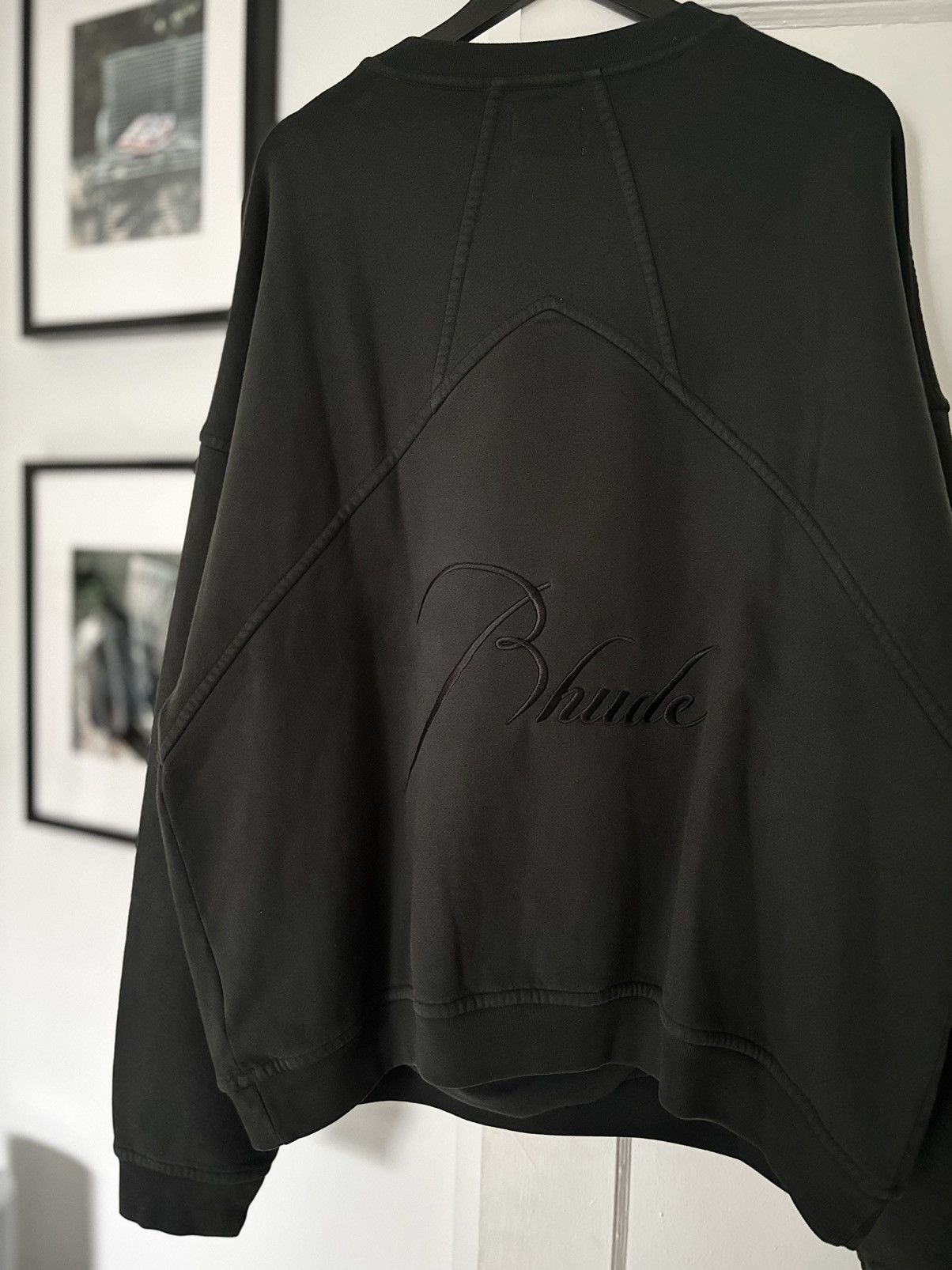 Rhude RHUDE THICK SCRIPT LOGO CREWNECK Size US L / EU 52-54 / 3 - 6 Thumbnail