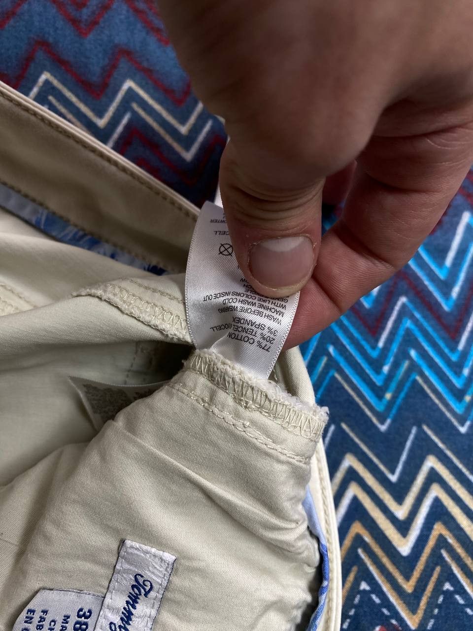 Tommy Bahama × Vintage Tommy Bahama Straight Leg Chinos Chino Pants Beige Size US 38 / EU 54 - 4 Thumbnail