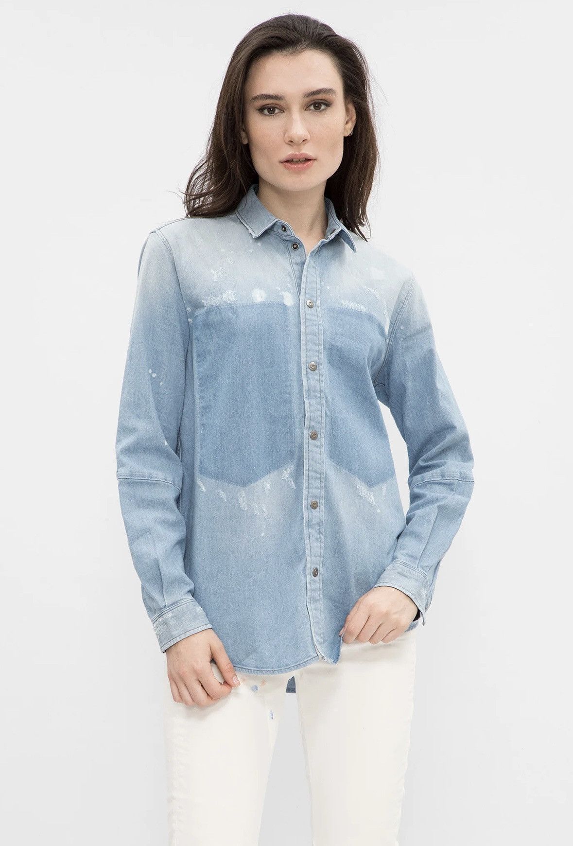 G-Star NWT🏷️ G-Star Modern ARC 3D Boyfriend Fit Shirt Long Sleeve Size S / US 4 / IT 40 - 1 Thumbnail