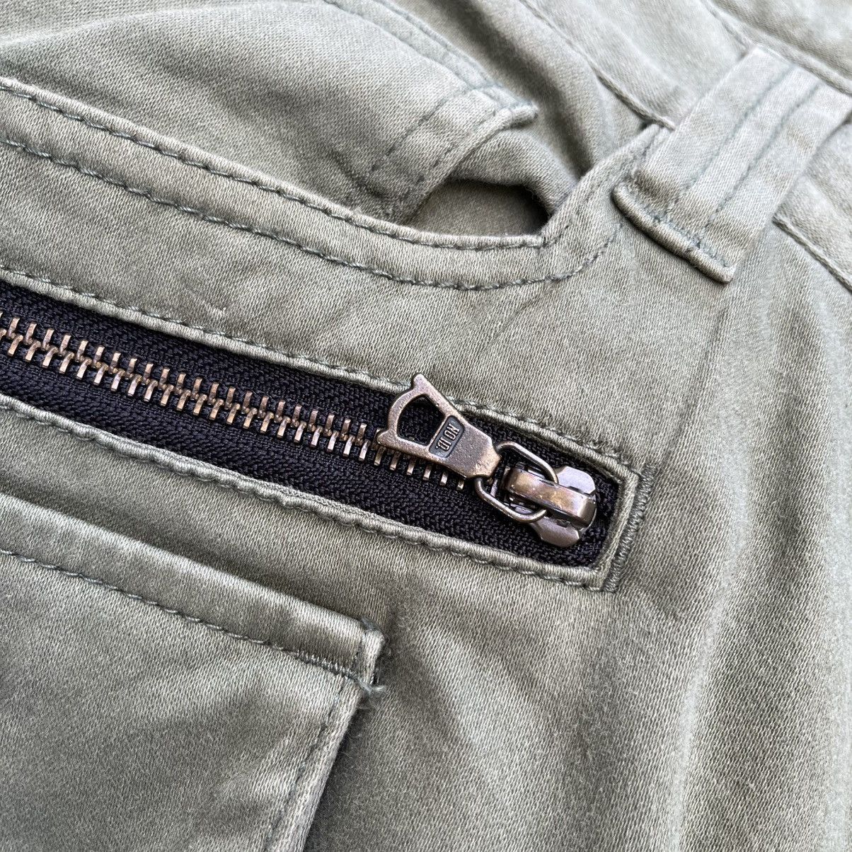 Hysteric Glamour Flared Cargo Green Pants NO ID Japan Multi Pockets Bootcut Size US 29 - 5 Thumbnail
