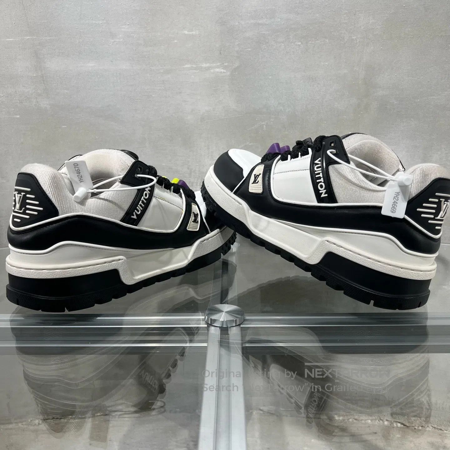 Louis Vuitton Louis Vuitton Trainer: Black-and-white chubby guy shoes Size US 9 / EU 42 - 5 Thumbnail