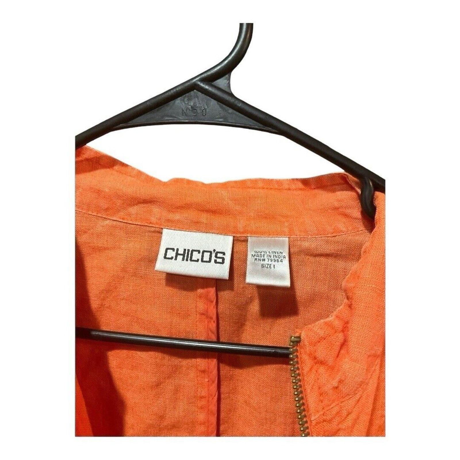 Chicos Chicos 100% Linen Jacket Size M / US 6-8 / IT 42-44 - 2 Thumbnail