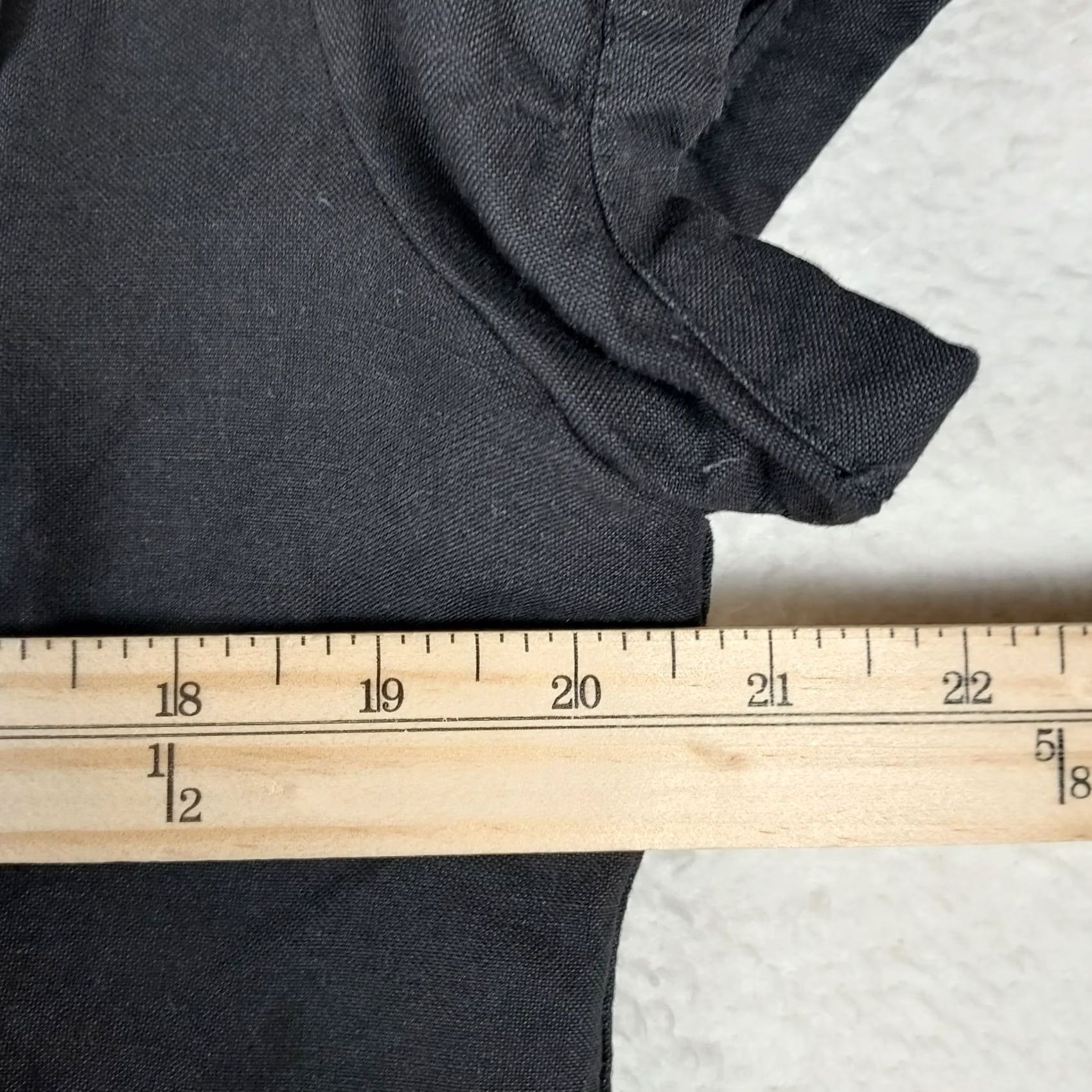 Vintage Sherry Taylor Womens XL Short Sleeve Button Front Black Blazer Jacket Size 40" / US 18 - 5 Thumbnail