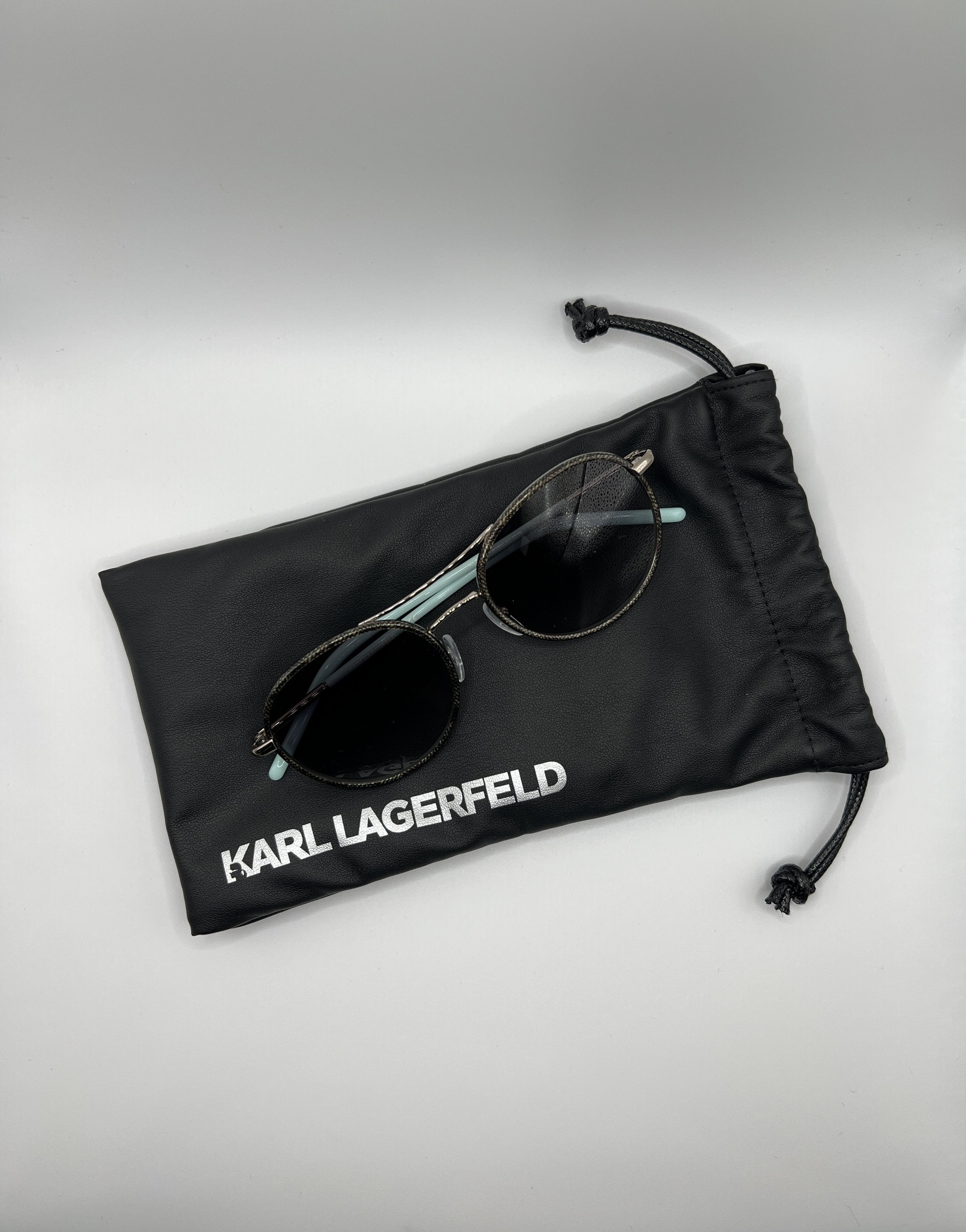 Karl Lagerfeld Karl Lagerfeld KL241S Round Sunglasses Mint Arms Size ONE SIZE - 2 Thumbnail