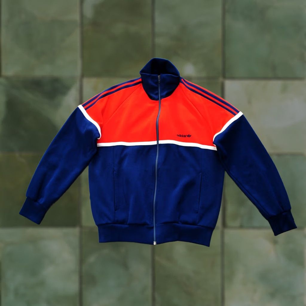 Adidas ADIDAS MENS VINTAGE 80S BLUE TRACK JACKET SIZE M Size US M / EU 48-50 / 2 - 1 Thumbnail