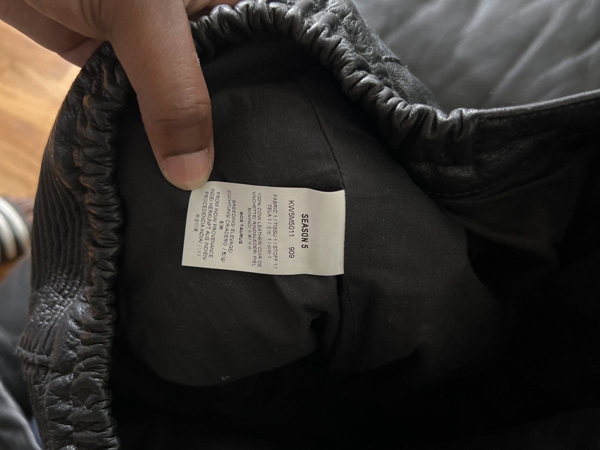 Yeezy UNRELEASED YEEZY SEASON 5 LEATHER BIKER PANTS Size US 34 / EU 50 - 12 Thumbnail