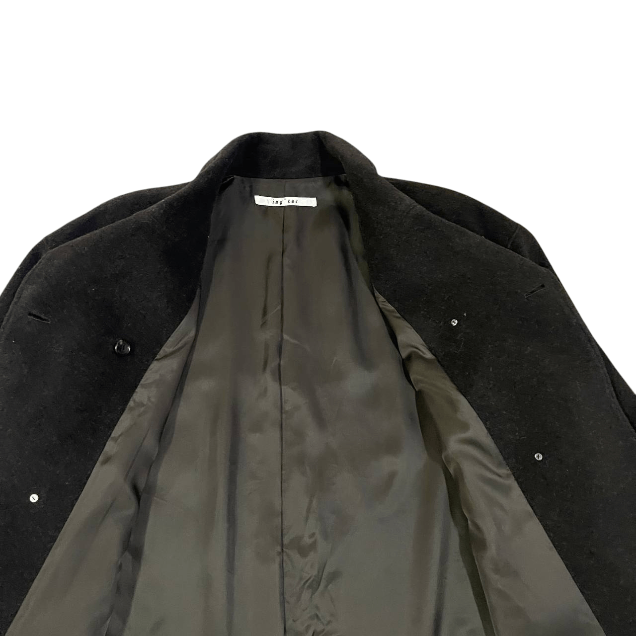 Japanese Brand Vintage Ing Soc Wool Long Coat Size US M / EU 48-50 / 2 - 6 Thumbnail
