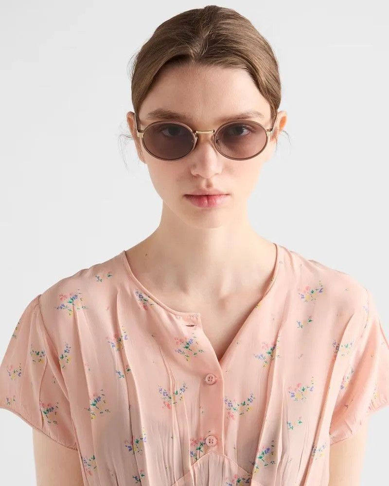 Prada Prada Women Sunglasses Oval PRB56S 24E20I NEW AUTHENTIC Size ONE SIZE - 12 Thumbnail