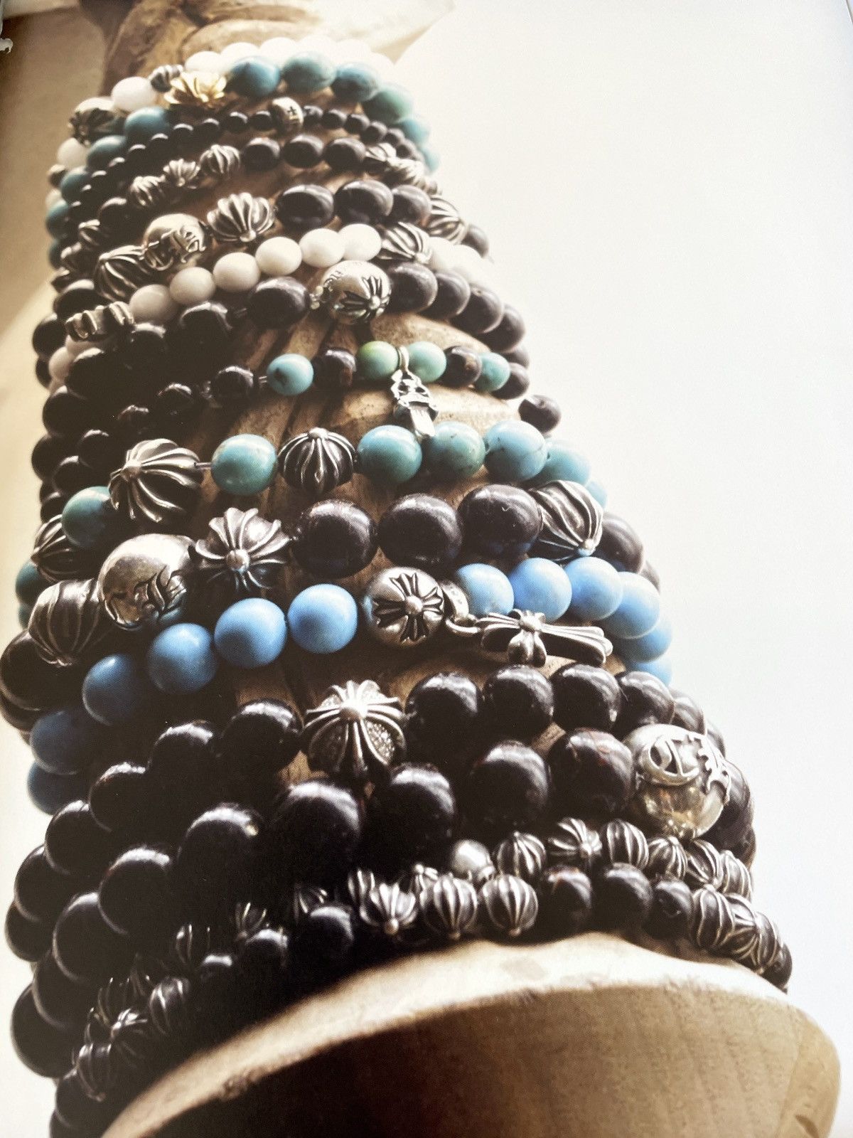 Chrome Hearts × Vintage Chrome Hearts silver beaded bracelets Poster framed 9x11 Size ONE SIZE - 2 Thumbnail