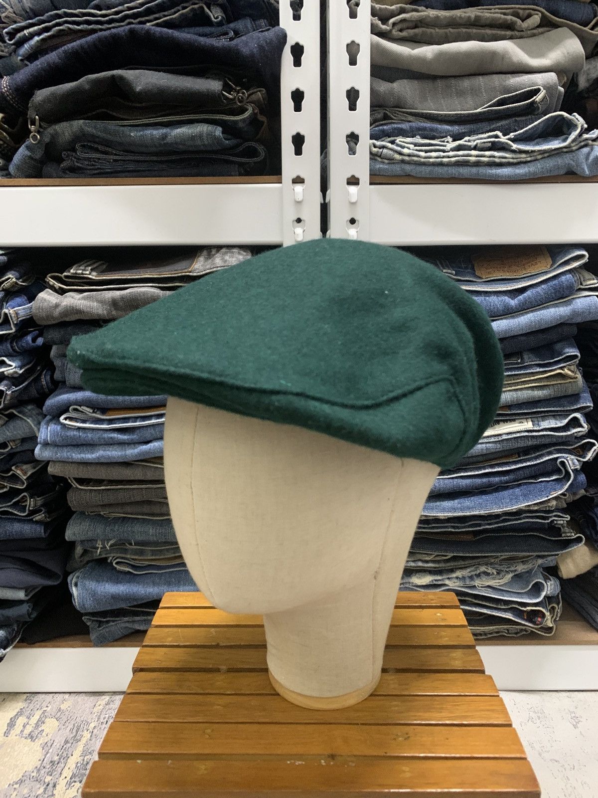 Vintage Vintage An Irish Blessing Green Wool Flatcap Hat Size ONE SIZE - 1 Thumbnail