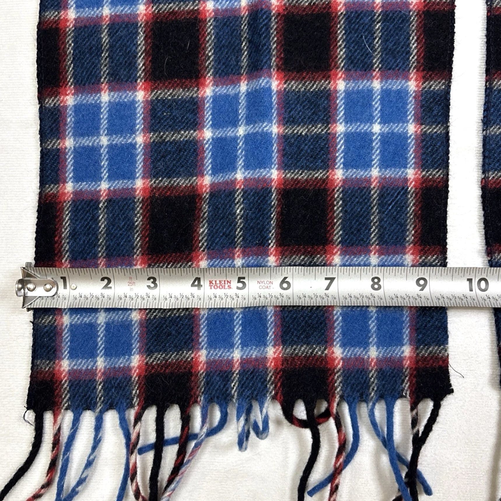 Vintage VINTAGE Dhariuwal Wool Scarf Plaid Wool India Green Blue Scarf 1980s Womens/Unisex? Size ONE SIZE - 4 Thumbnail