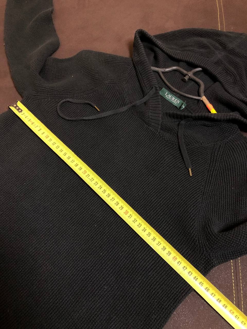 Polo Ralph Lauren Lauren Ralph Lauren Hoodie Womens Black Cropped Pullover Size S / US 4 / IT 40 - 7 Thumbnail
