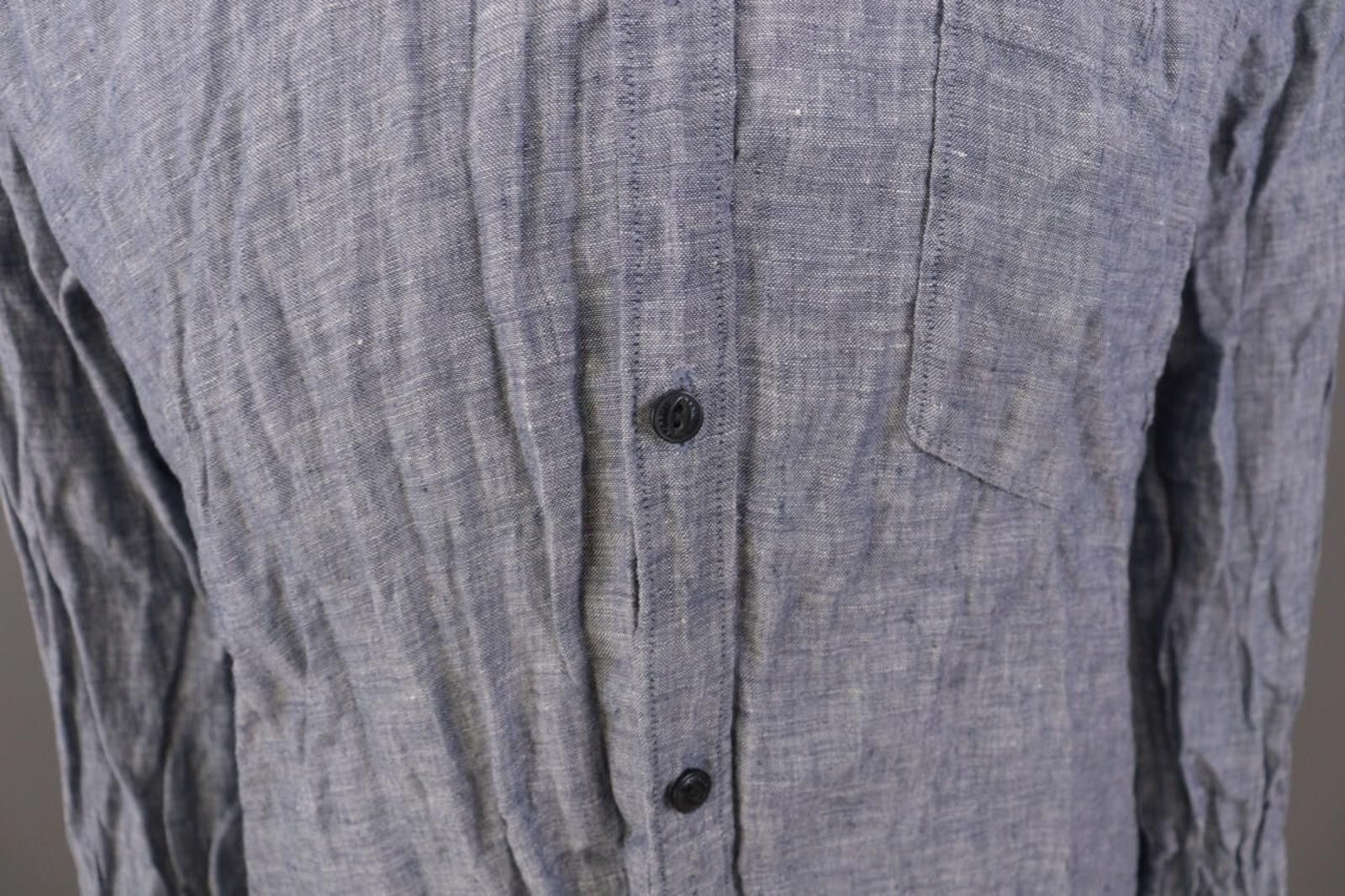 Barbour Beacon Brand Barbour Gray Slim Fit Linen Casual Shirt Size L Size US L / EU 52-54 / 3 - 4 Thumbnail