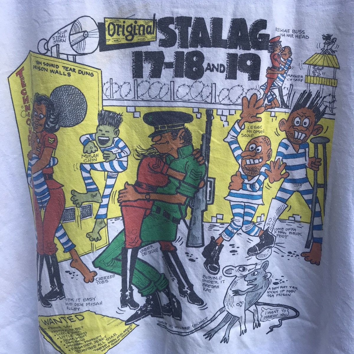Rap Tees Vintage rare STALAG 2000 reggae tee promo Size US XL / EU 56 / 4 - 4 Thumbnail