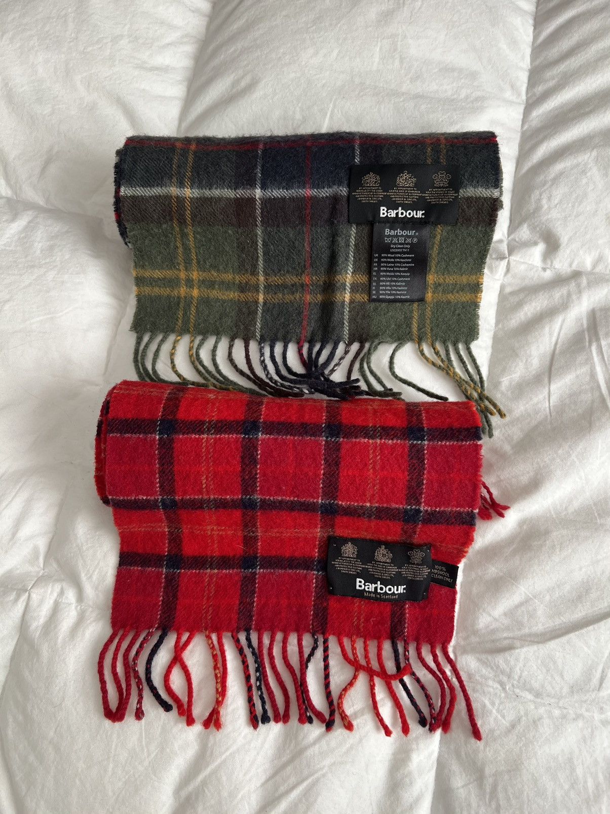 Barbour × Vintage X2 Barbour Scarf / Muffler / Neckwear Size ONE SIZE - 1 Thumbnail