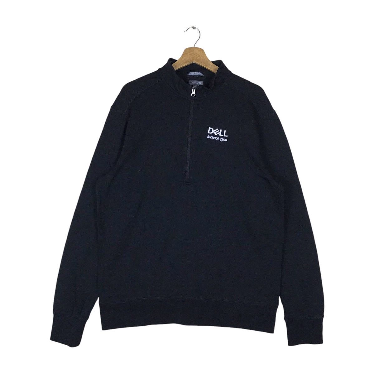 Vintage Vintage DELL Technologies Quarter Zip Pullover Jumper Size US M / EU 48-50 / 2 - 1 Thumbnail