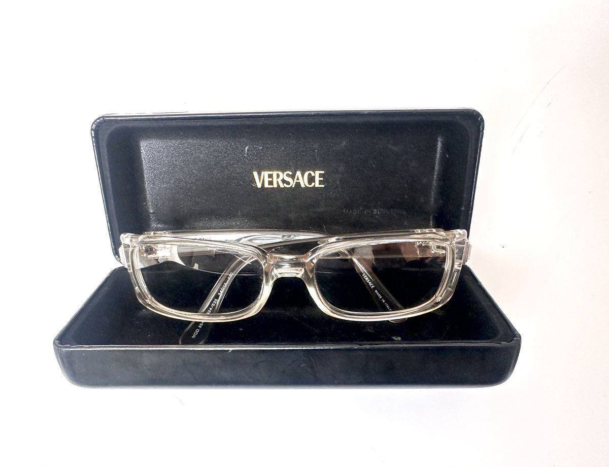 Versace Versace 554-H Rimless Clear Sunglasses (Vintage Y2K Medusa) Size ONE SIZE - 1 Thumbnail