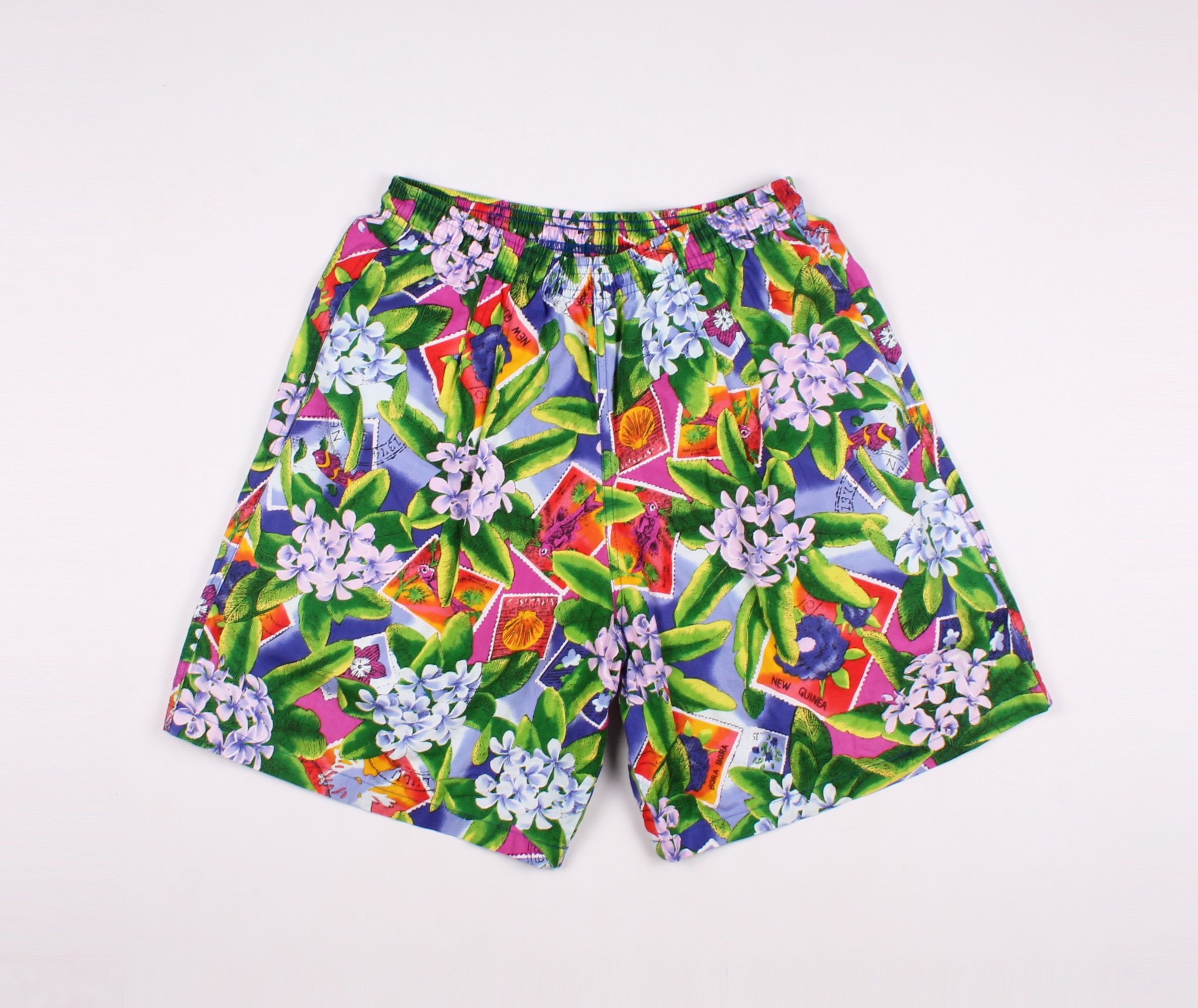 Vintage Toucan Dance Fast Lane Hawaiian Shirt + Shorts Set Size US M / EU 48-50 / 2 - 7 Thumbnail