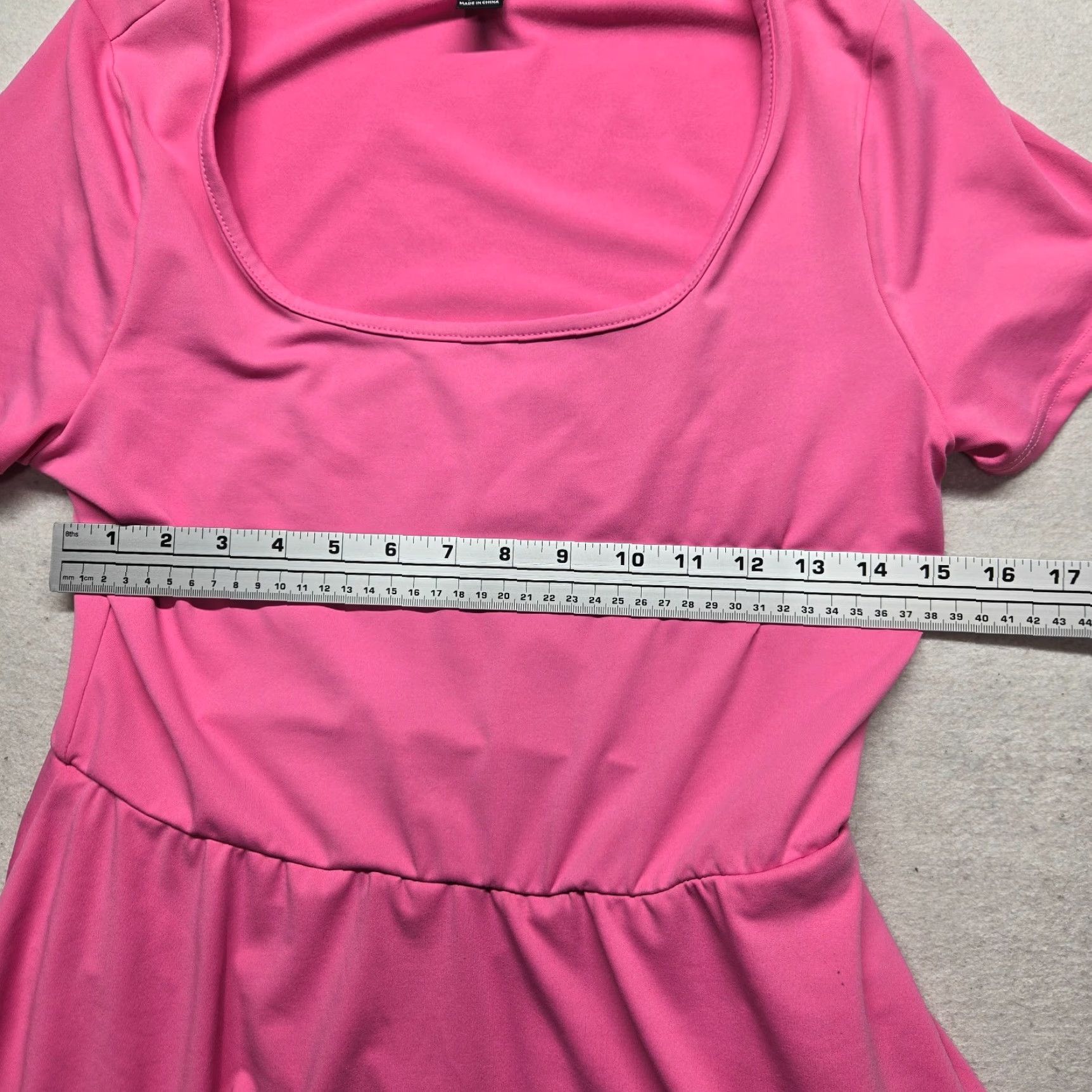 Shein SHEIN Solid Pink Short Sleeve Dress Women's L Large Size 36" / US 14 / IT 50 - 4 Thumbnail