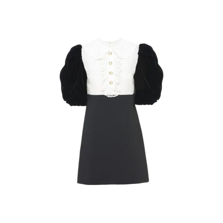 Miu Miu Miu Miu Mini Bubble Dress with Puff Sleeves 0079 Size M / US 6-8 / IT 42-44 - 1 Thumbnail