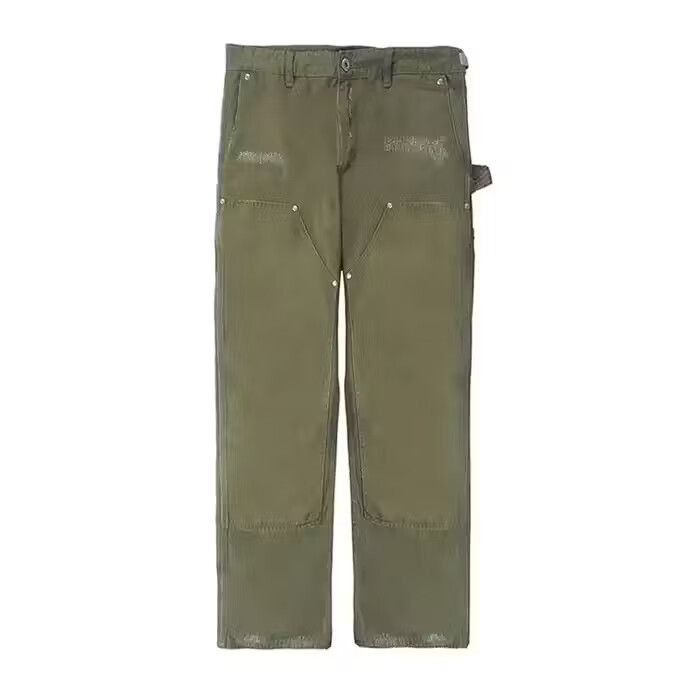 image of Vintage Double Knee Cargo Pants in Army Green, Men's (Size 32)
