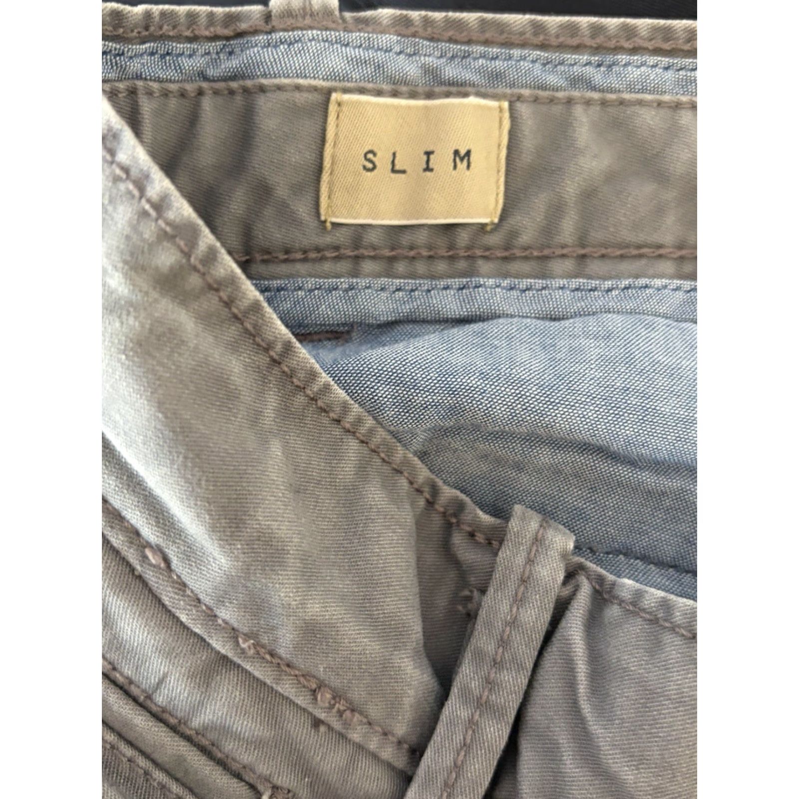 Original Penguin Original Penguin Mens Slim Fit Chino Pants 30x32 Gray Casual Pants Mens Slim Fit Chino Gray 30x32 Size US 30 / EU 46 - 3 Thumbnail
