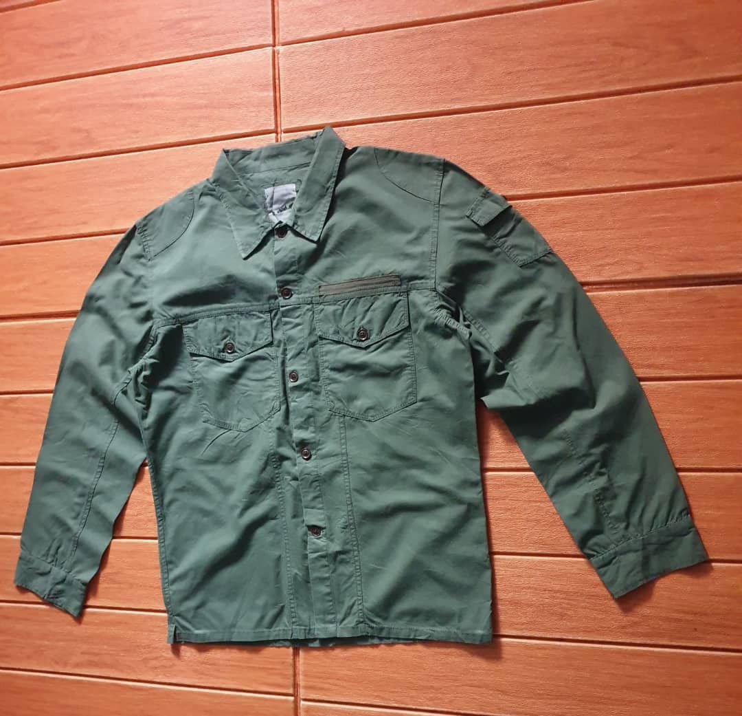 Japanese Brand 💥Doublefocus green military harajuku jacket Size US M / EU 48-50 / 2 - 5 Thumbnail