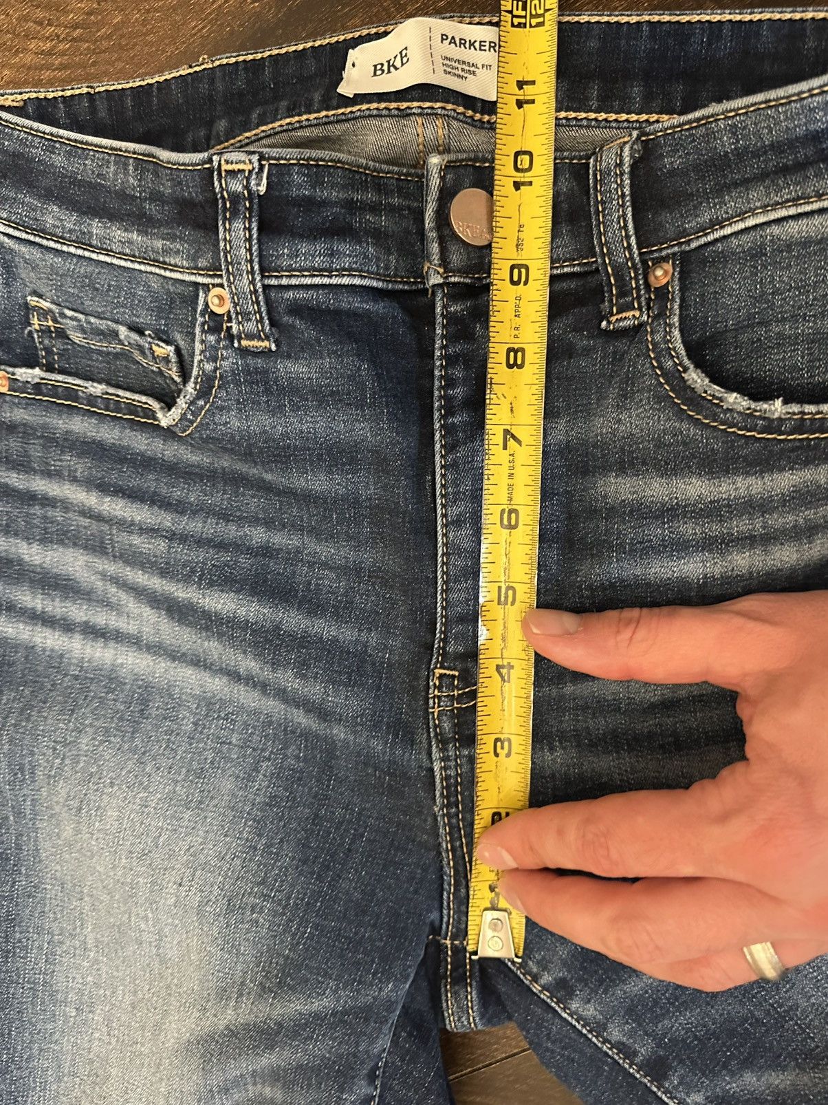 BKE BKE Parker Womens 28x29 High Rise Skinny Jeans Dark Wash Size 28" / US 6 / IT 42 - 3 Thumbnail