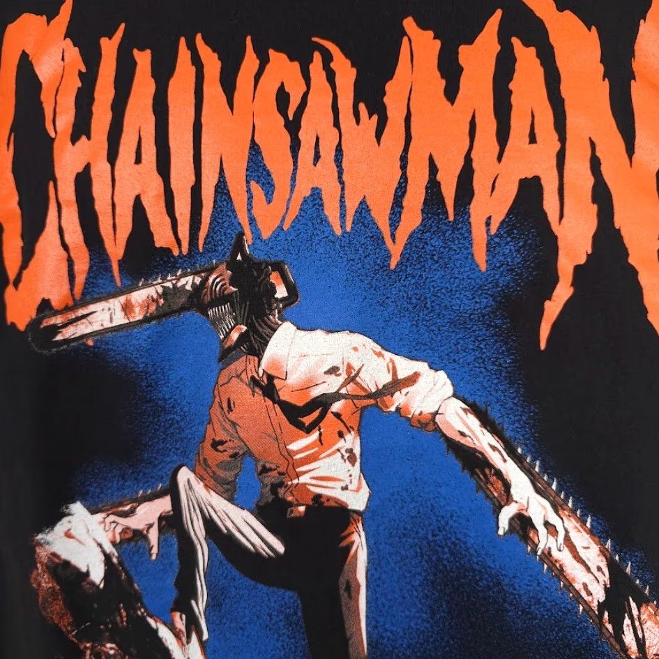 Vintage VINTAGE? Chainsaw Man T Shirt Mens Size Large Black Japanese Manga Series Denji Size US L / EU 52-54 / 3 - 3 Thumbnail