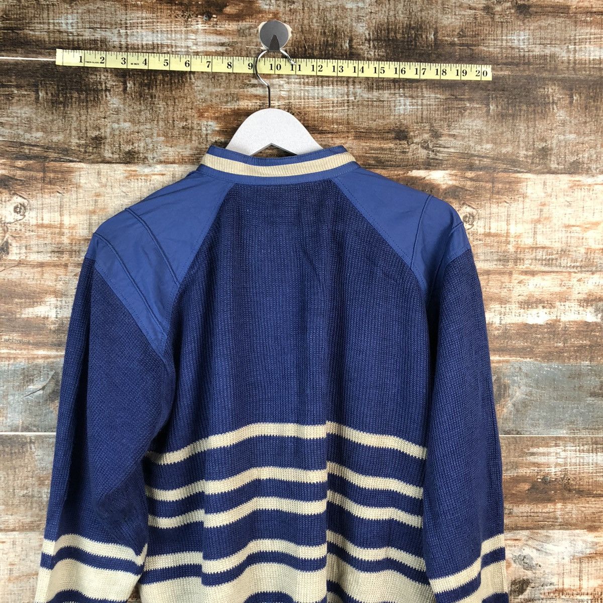 Japanese Brand Pia Sport Blue vintage knitwear Sweather #A2409 Size US L / EU 52-54 / 3 - 15 Thumbnail
