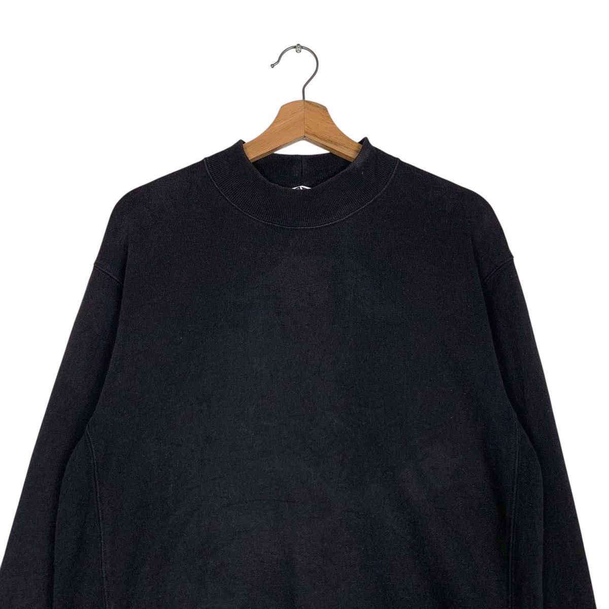 Lemaire × Uniqlo UNIQLO U LEMAIRE Black Plain Crewneck Sweatshirt #1477-C66 Size US M / EU 48-50 / 2 - 2 Thumbnail