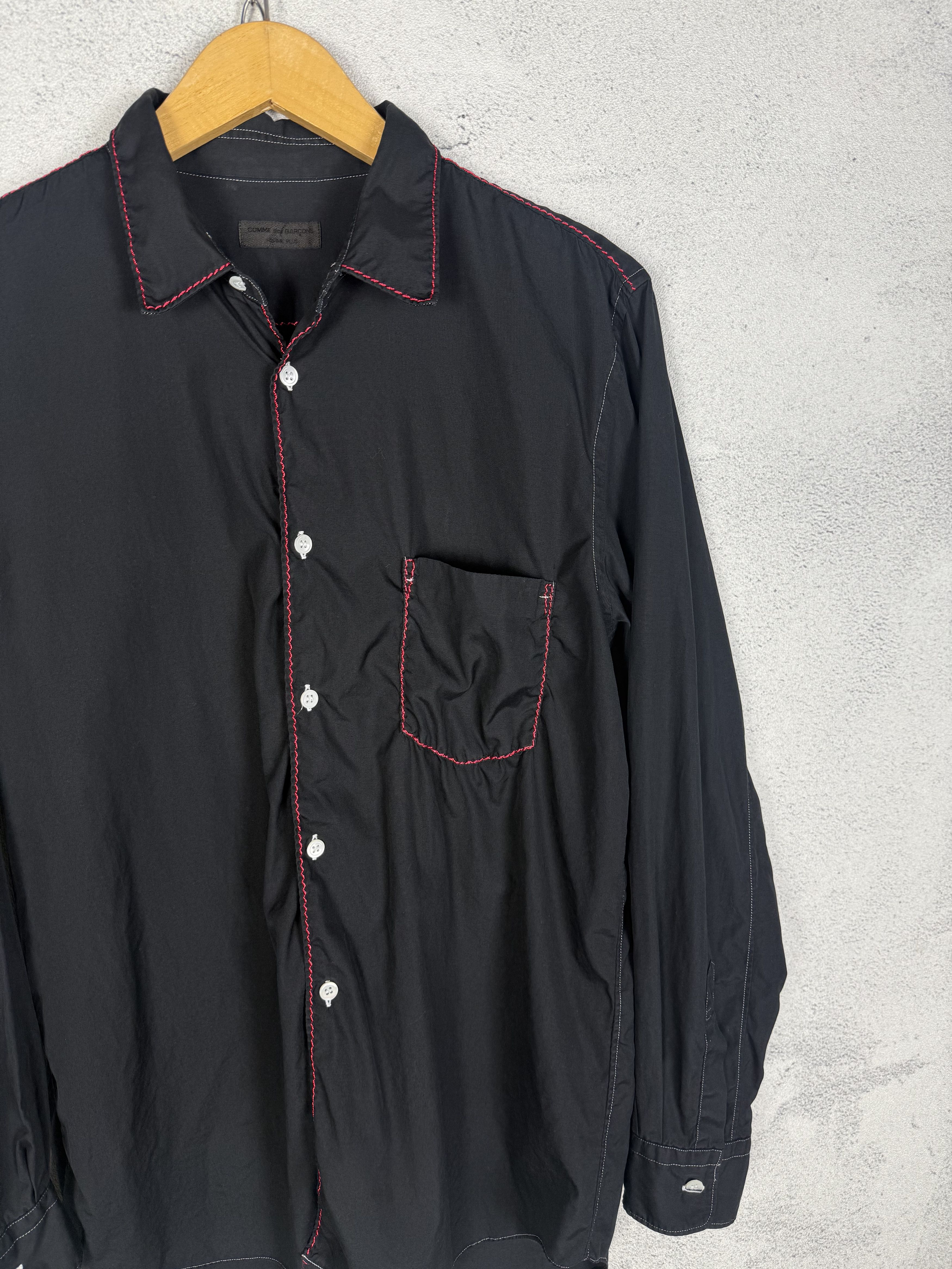 Comme des Garcons 90s Comme Des Garcons Homme Plus Stitched Button Up Shirt Size US M / EU 48-50 / 2 - 3 Thumbnail
