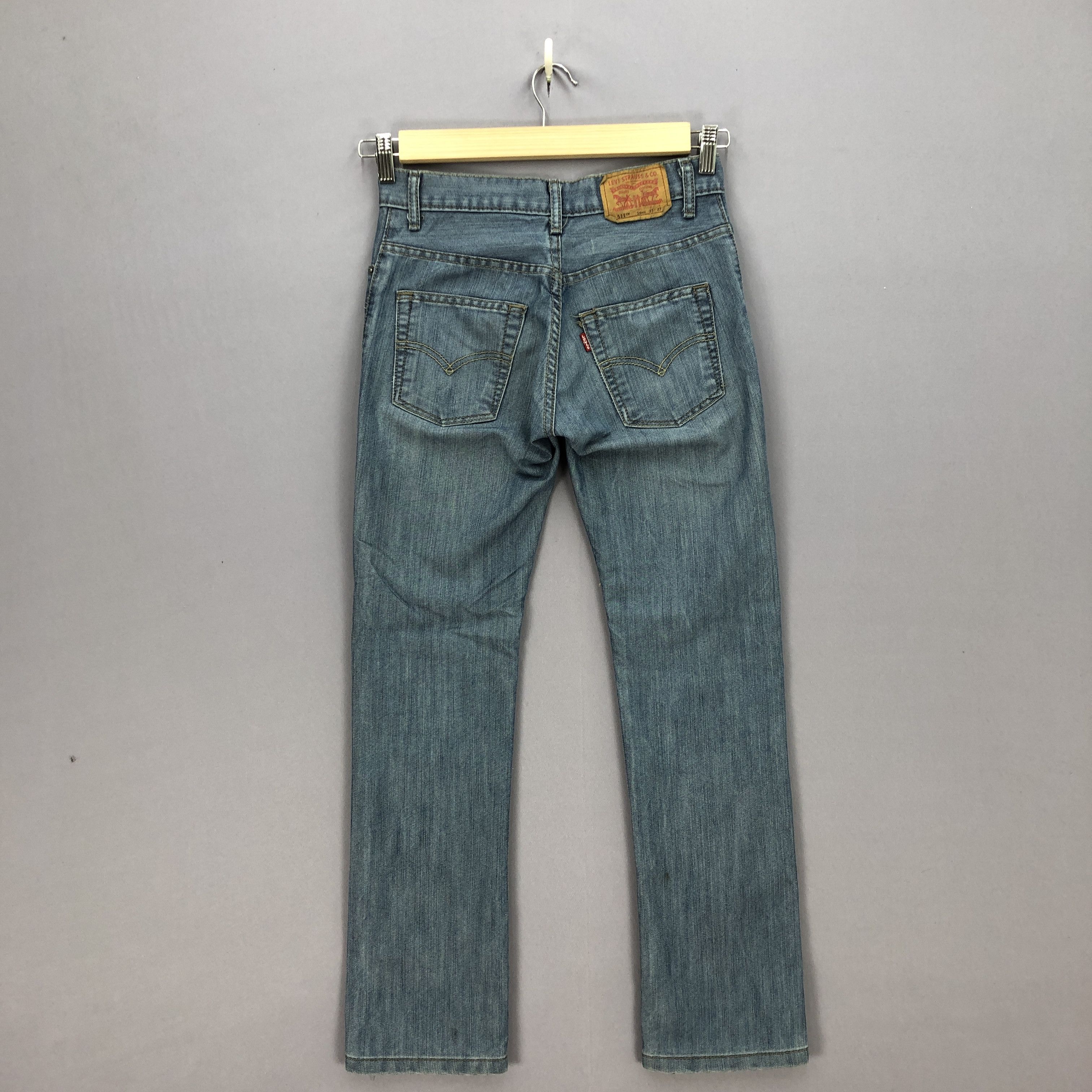 Levi's Vintage Levis Dirty Jeans Levi's Slim Skinny Blue Denim Size 26" / US 2 / IT 38 - 2 Thumbnail