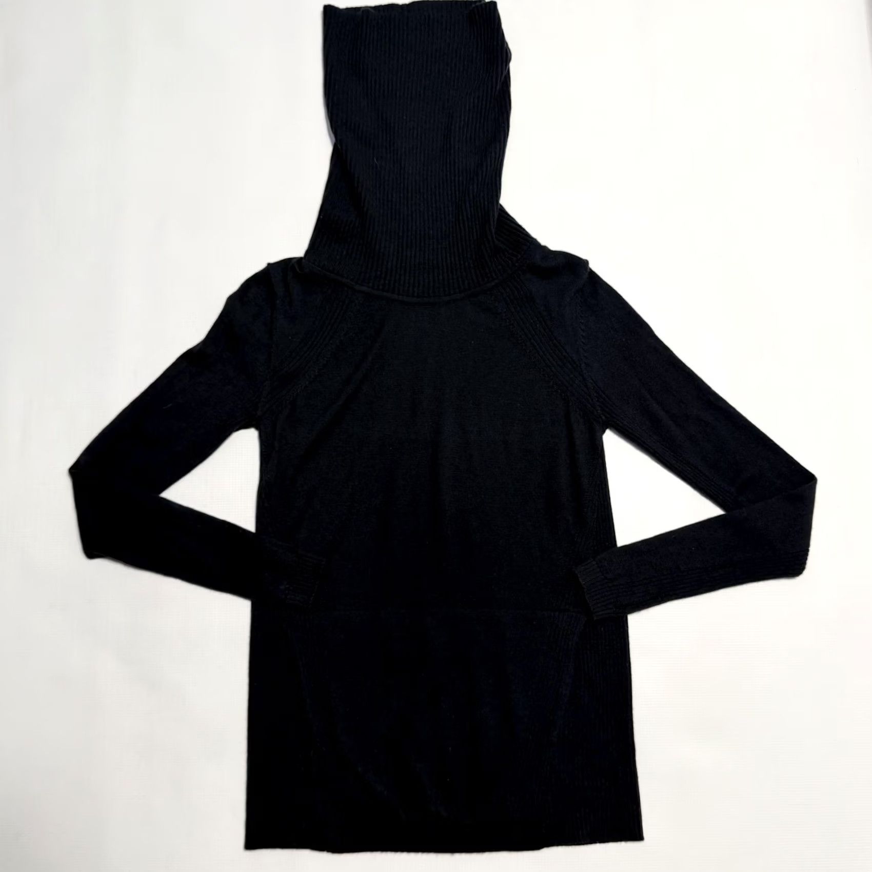 Lululemon Lululemon Sweater Womens Small Black Cowl Turtleneck Long Sleeve Knit Pullover Raglan Logo Size S / US 4 / IT 40 - 6 Thumbnail