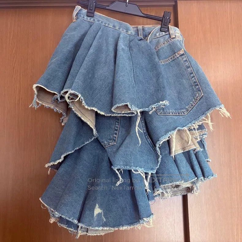 Junya Watanabe Junya Watanabe size M Denim skirt Size 23" - 2 Thumbnail