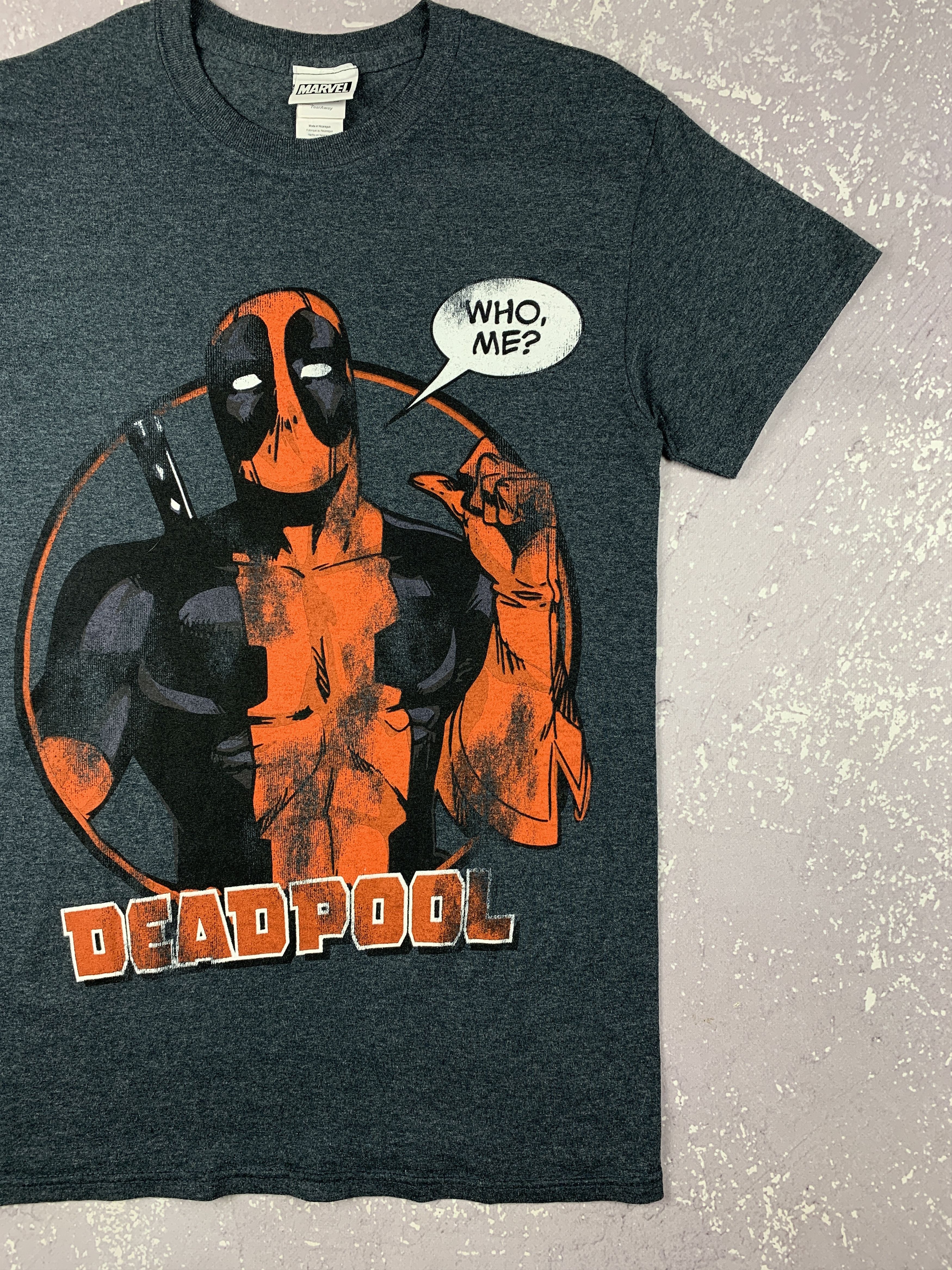 Marvel Comics × Vintage Vintage Y2K Marvel Deadpool Who Me? Movie T Shirt Size US S / EU 44-46 / 1 - 2 Thumbnail