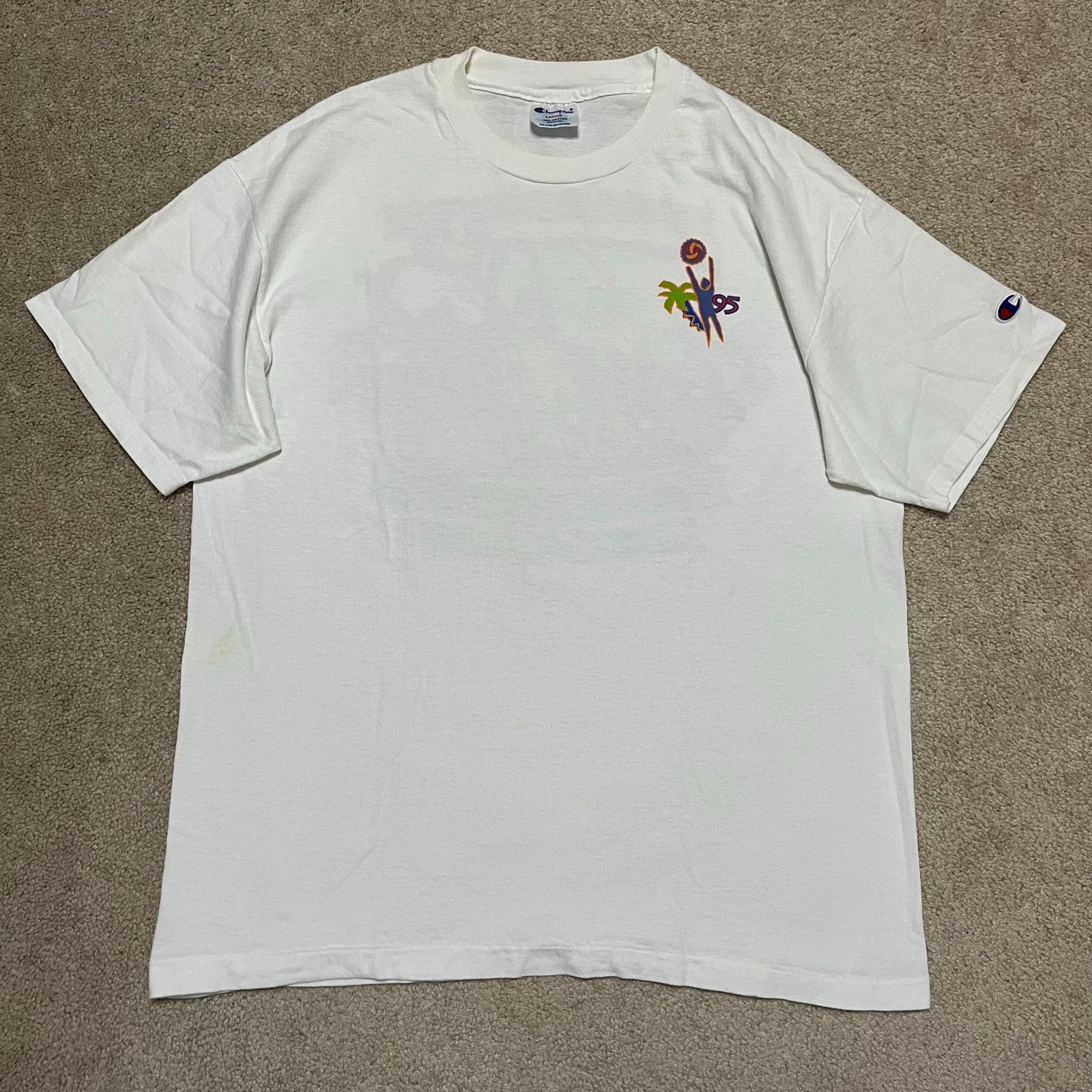 Champion Vintage Champion Volleyball Junior Olympics ‘95 White Tee L Size US L / EU 52-54 / 3 - 2 Thumbnail