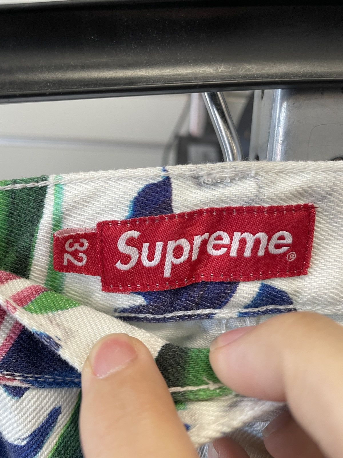 Supreme SUPREME WAVES REGULAR JEANS WHITE 32 | Grailed 